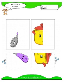 Kes Yapıştır Çalışma Sayfaları